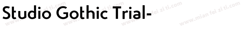 Studio Gothic Trial字体转换